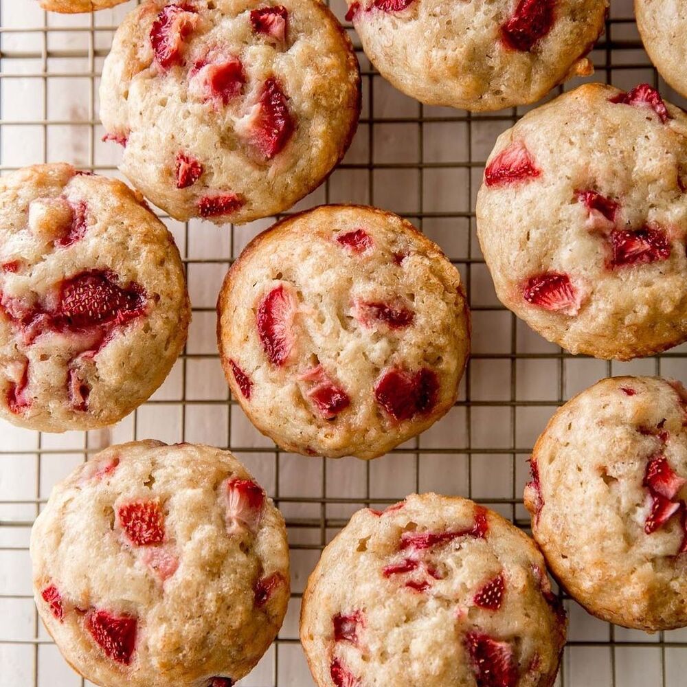 Strawberry and Banana Muffins Recipe | The Feedfeed