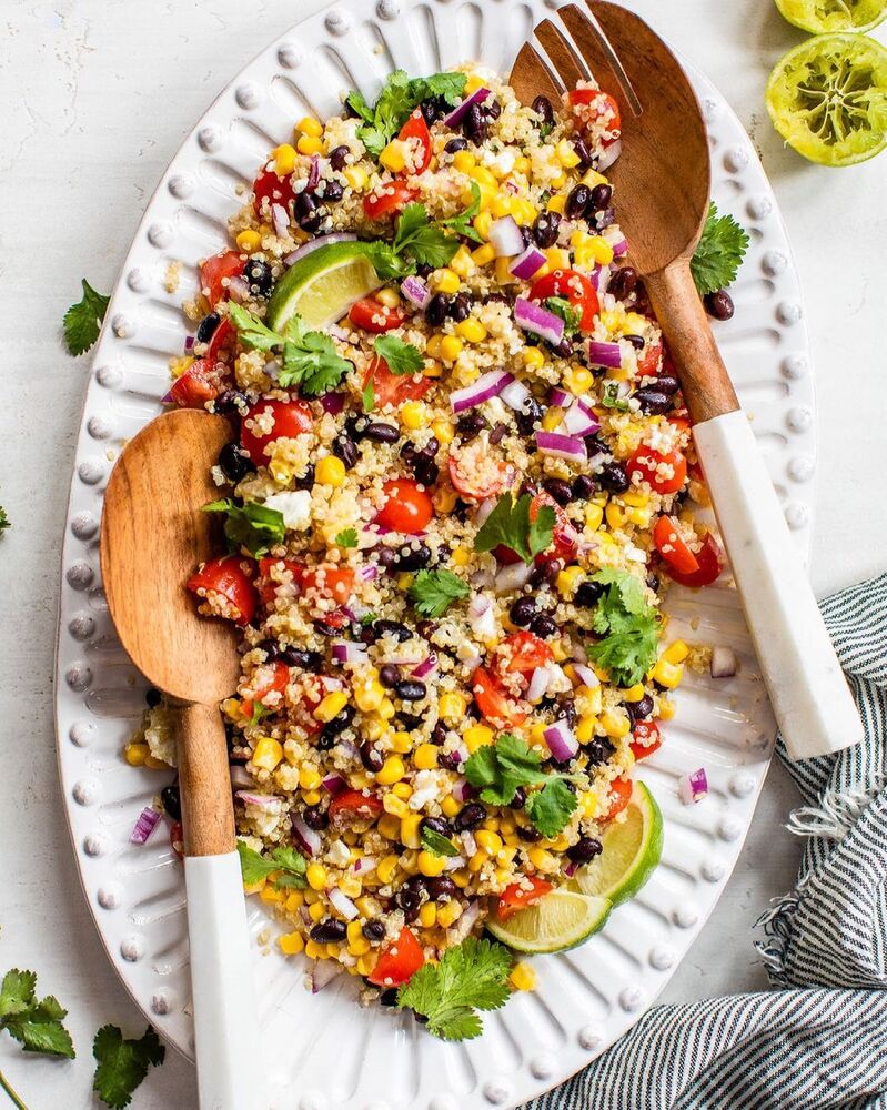 Black Bean Quinoa Salad Recipe The Feedfeed