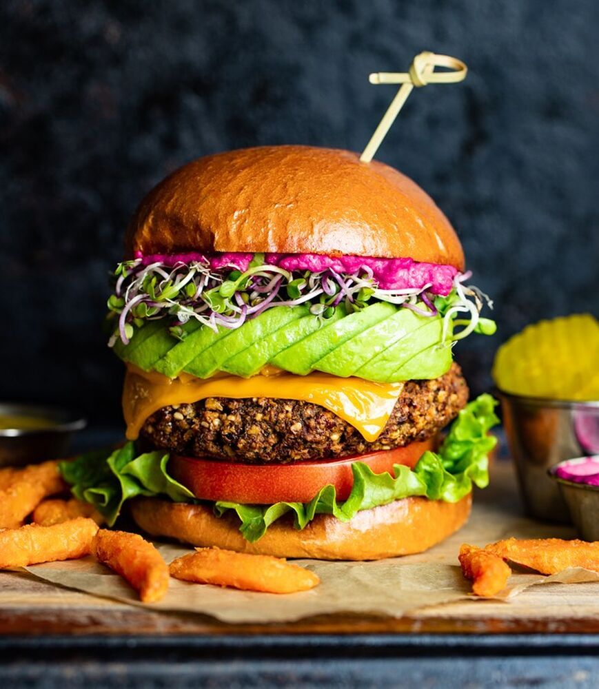 Walnut, Mushroom, and Lentil Veggie Burger Recipe | The Feedfeed
