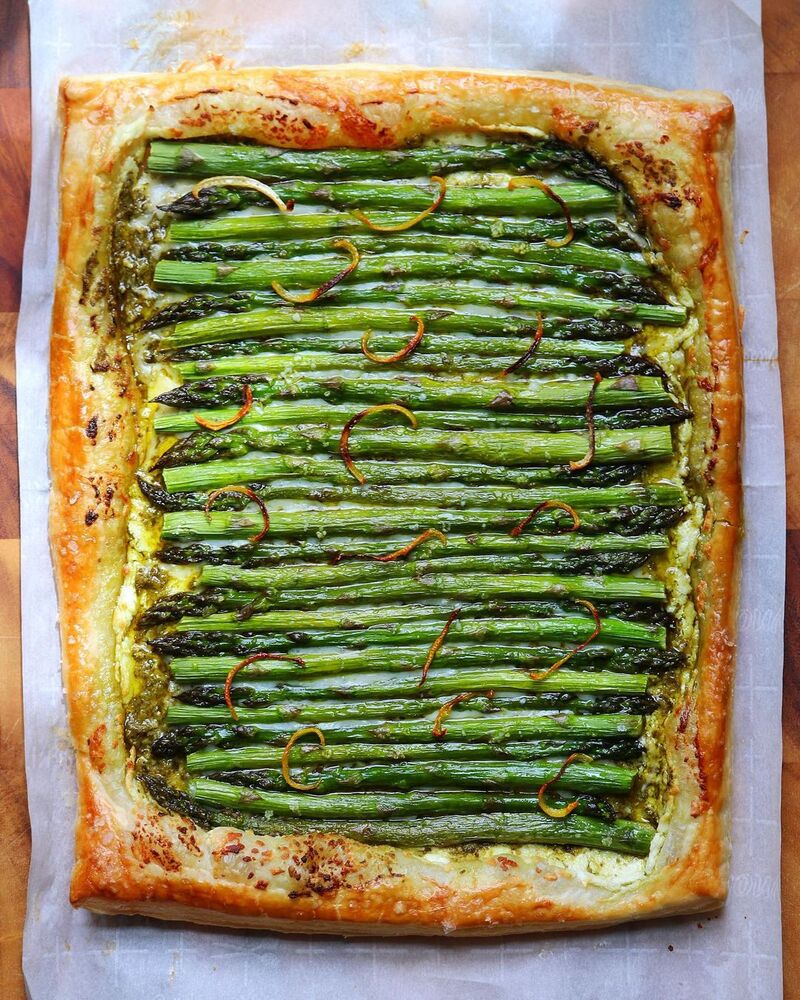 Spring Asparagus Tart Recipe | The Feedfeed