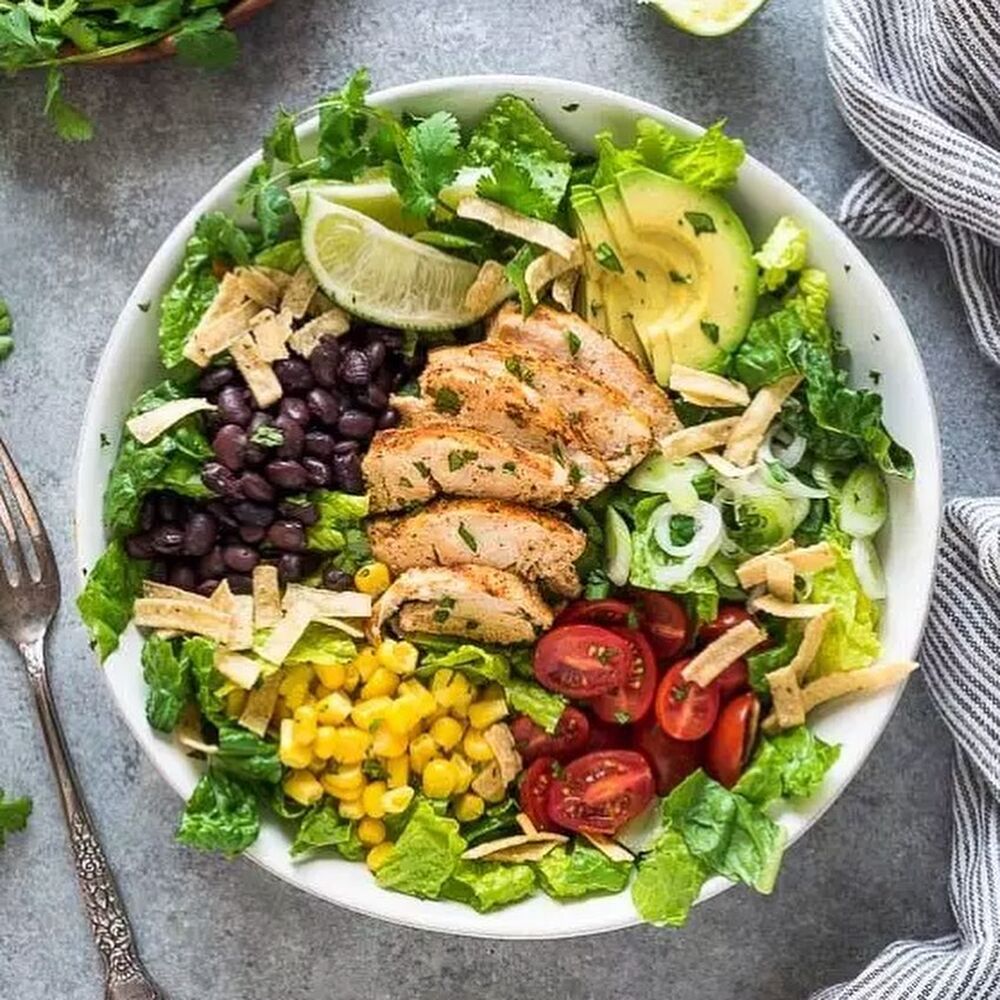 Santa Fe Chicken Salad with Tangy Lime Dressing Recipe | The Feedfeed