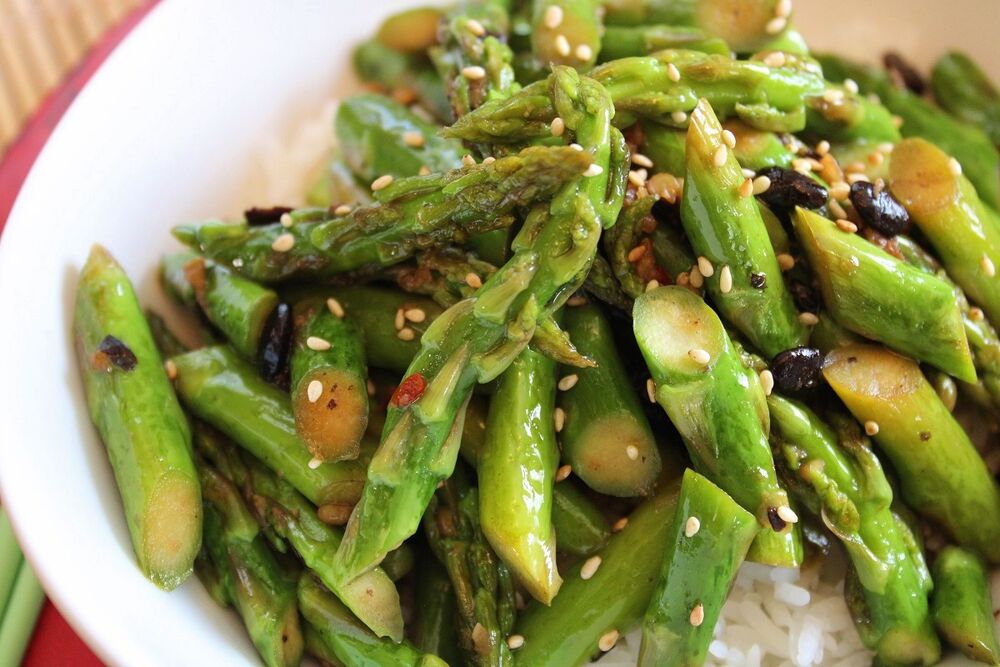 StirFried Asparagus with Chinese Black Beans Recipe The Feedfeed