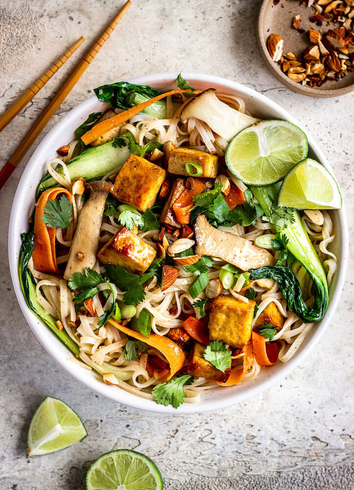 Almond Butter Tofu Noodles Recipe The Feedfeed