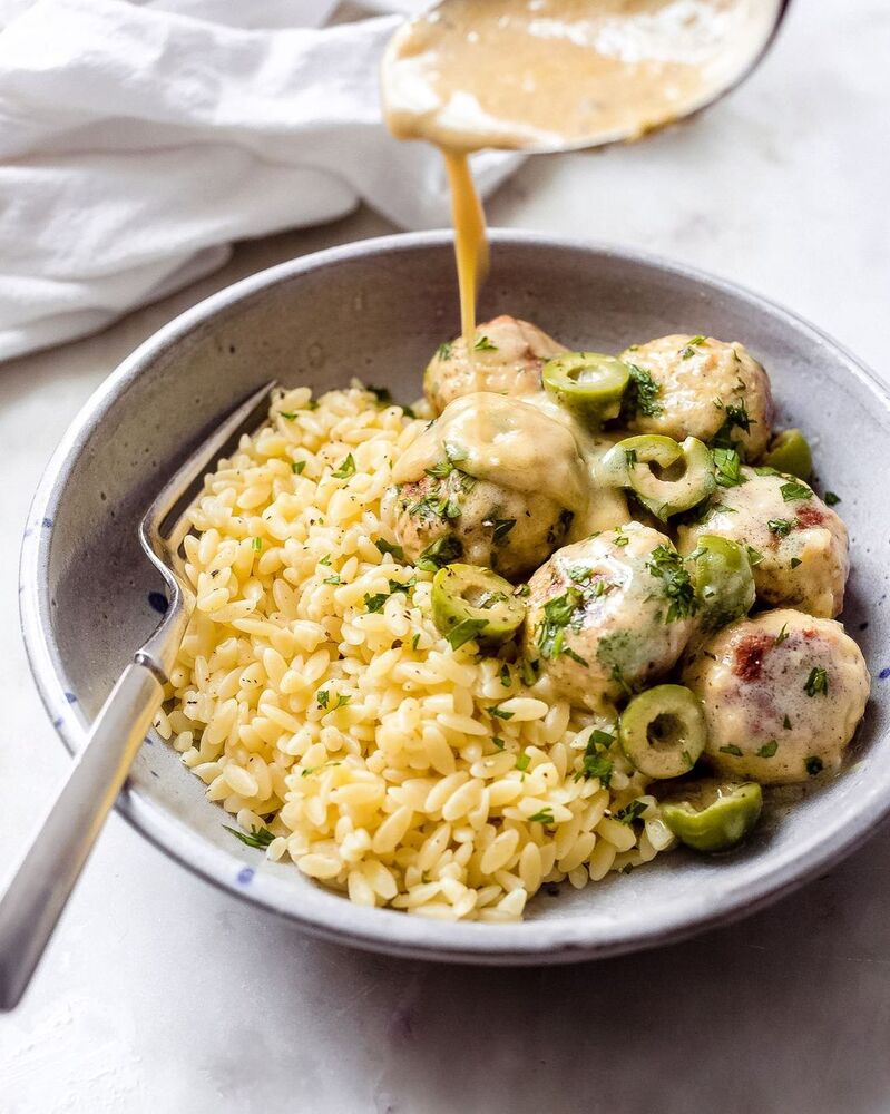 Chicken Meatballs in Lemon Cream Sauce Recipe The Feedfeed