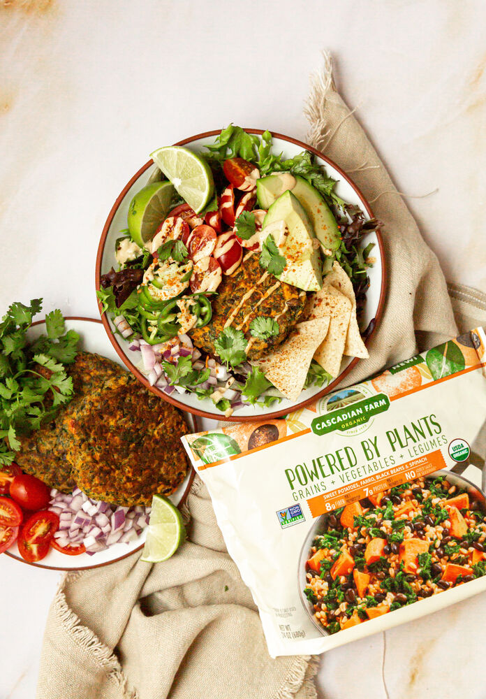 Farro, Sweet Potato, Black Bean, & Spinach Burgers Recipe The Feedfeed