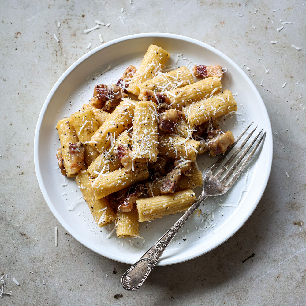 Rigatoni Carbonara by thedelightfulcook | Quick & Easy Recipe | The Feedfeed