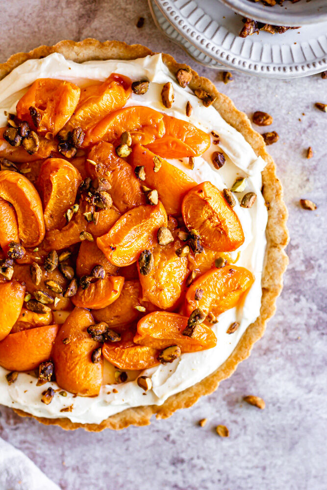 Roasted Apricot and Ricotta Tart Recipe | The Feedfeed