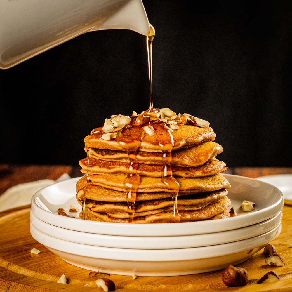 Chocolate Hazelnut Pancakes Recipe | The Feedfeed