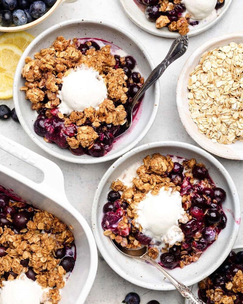 Gluten-free Blueberry Crisp Recipe | The Feedfeed