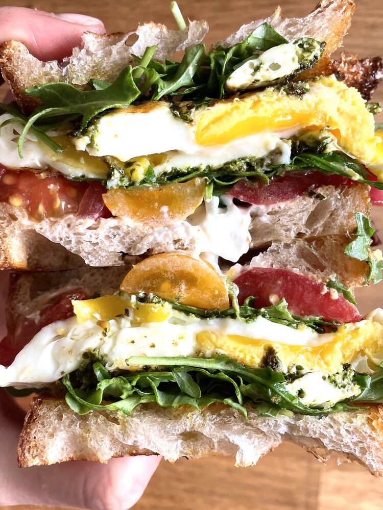 Pesto Egg Breakfast Sandwich | Video Recipe The Feedfeed