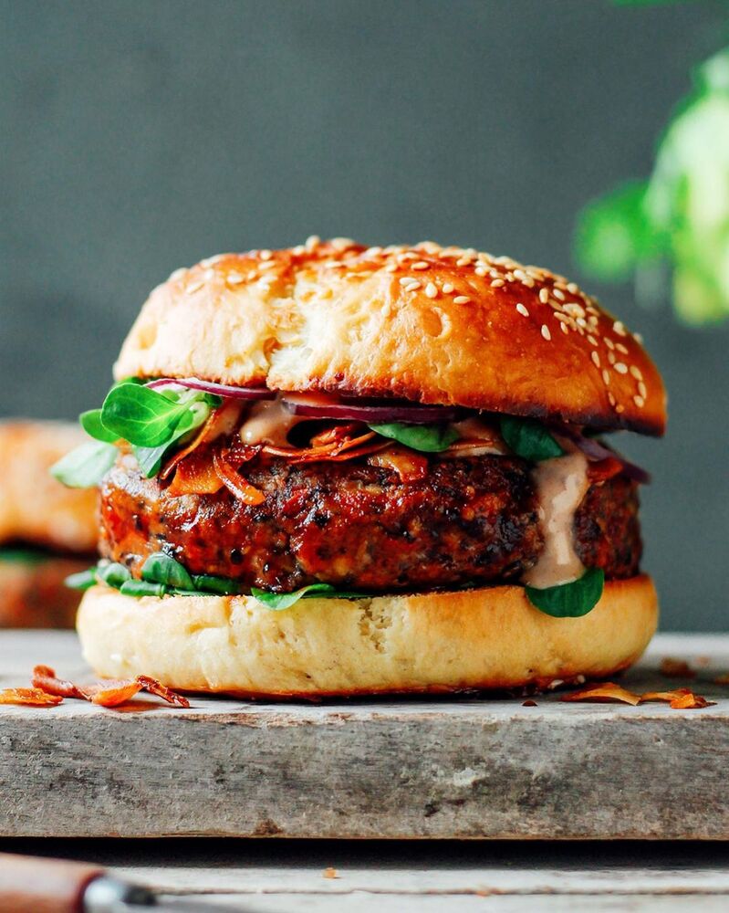 Tempeh Black Bean Burger Recipe | The Feedfeed