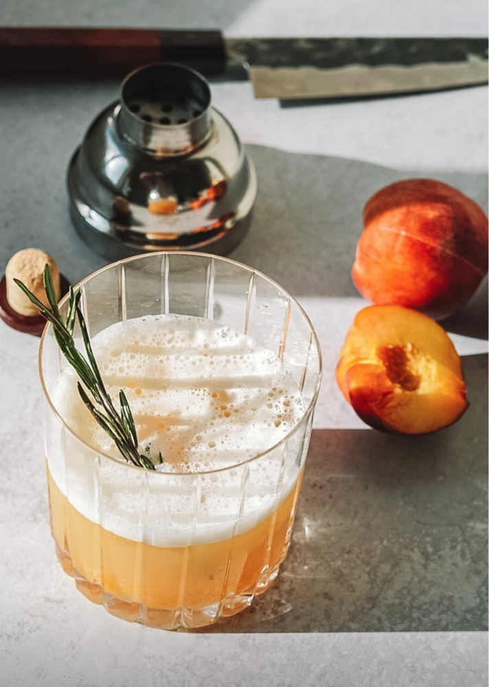 Peach Whiskey Sour Recipe | The Feedfeed