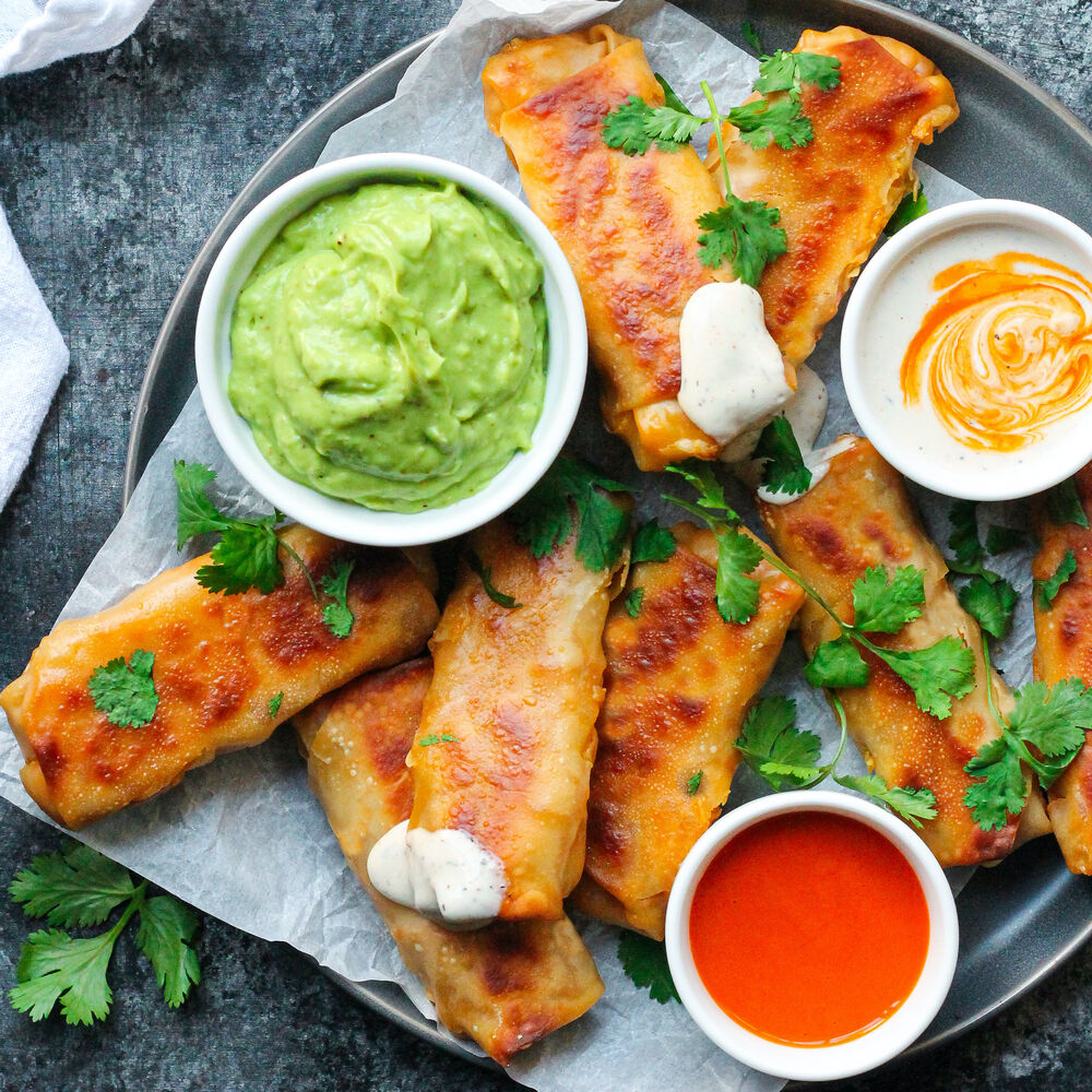 Vegan Buffalo "Chicken" Egg Rolls Recipe The Feedfeed