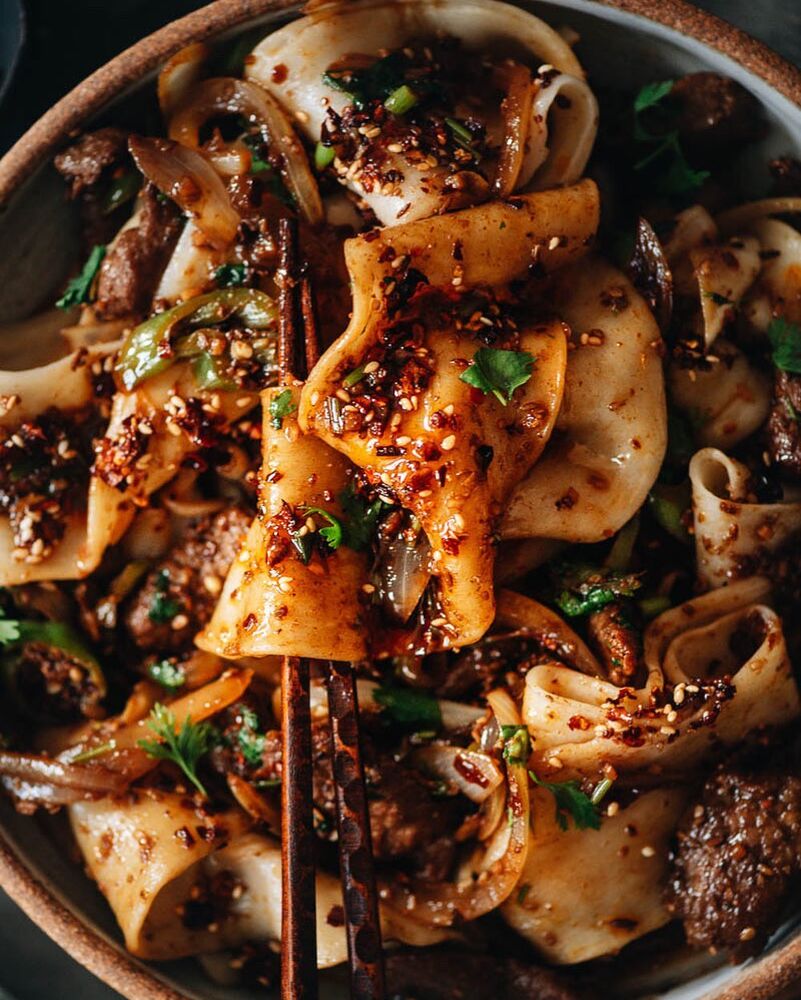 Spicy Cumin Lamb Noodles Recipe The Feedfeed