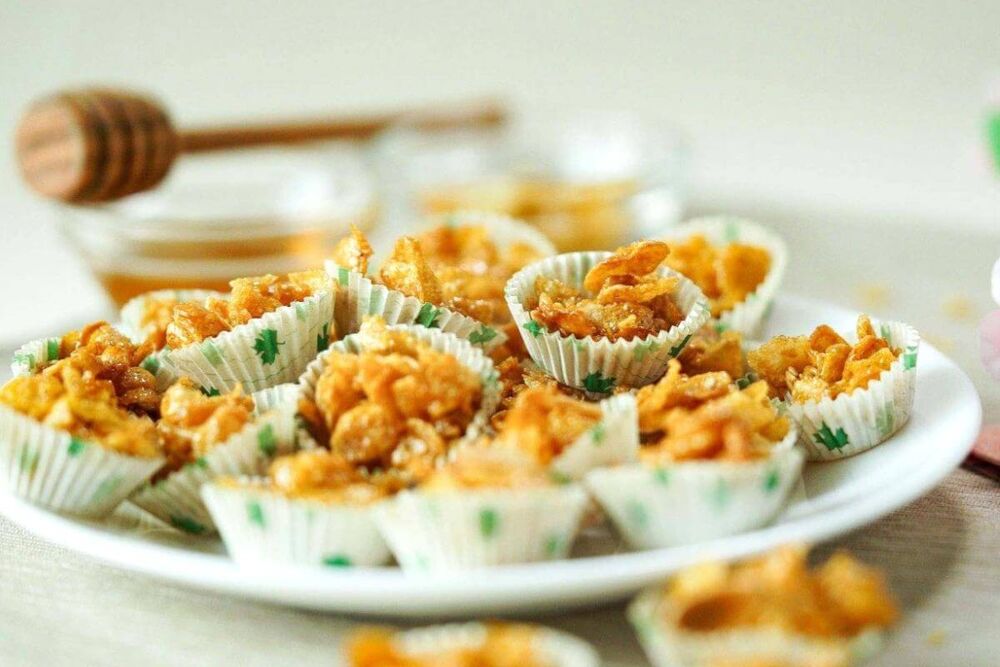 Easy Honey Cornflakes Cups by myweekendplan Quick & Easy Recipe The