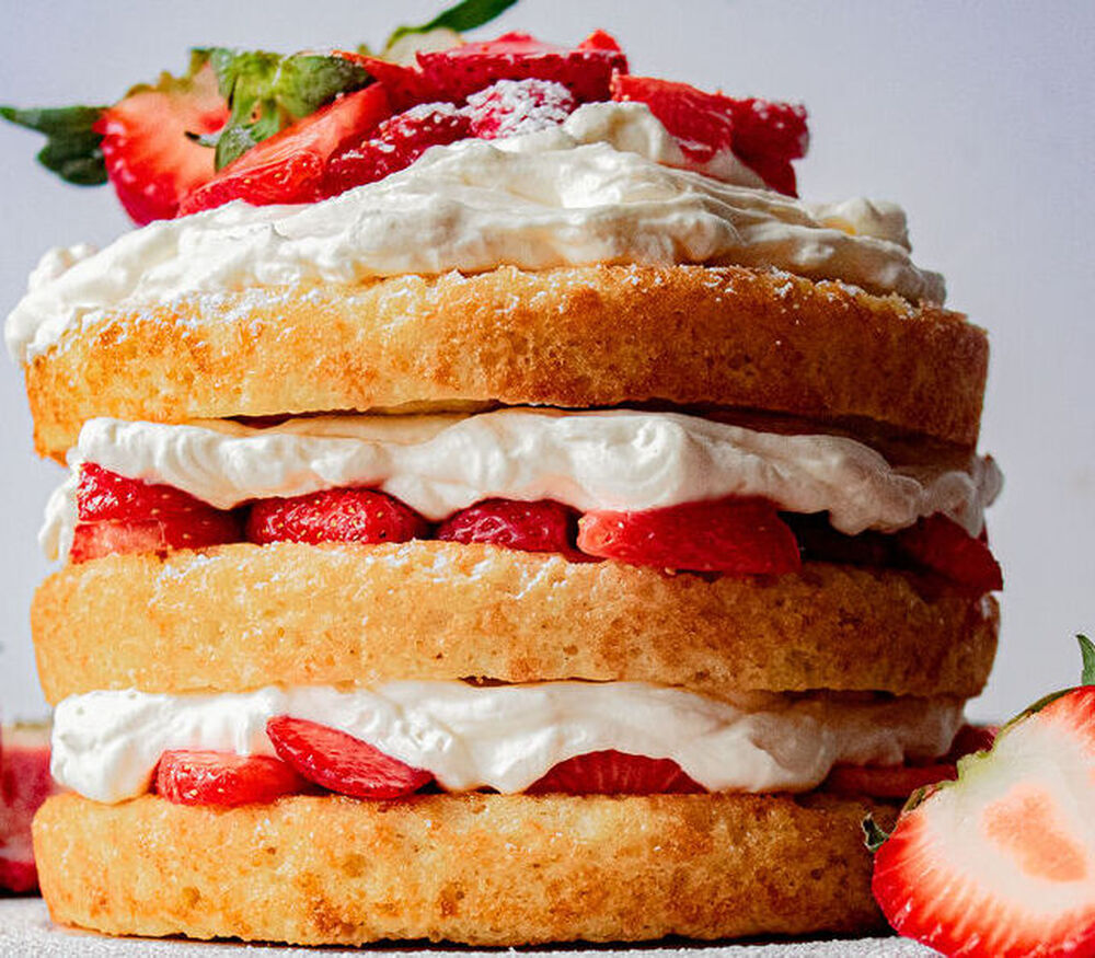 Strawberry Shortcake Layer Cake Recipe The Feedfeed