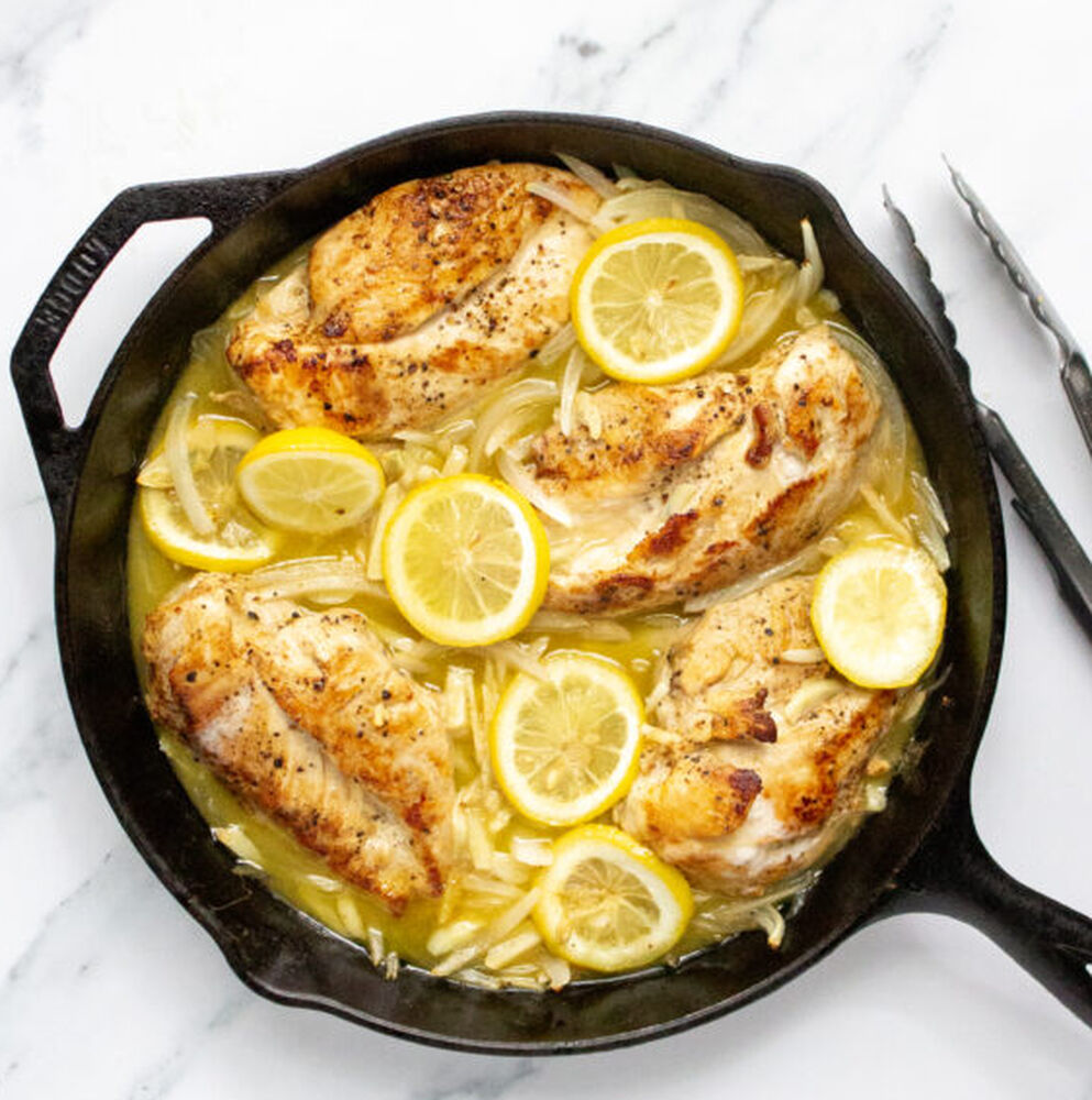 20 CLOVE GARLIC CHICKEN WITH LEMON BUTTER by karlaharmer Quick & Easy