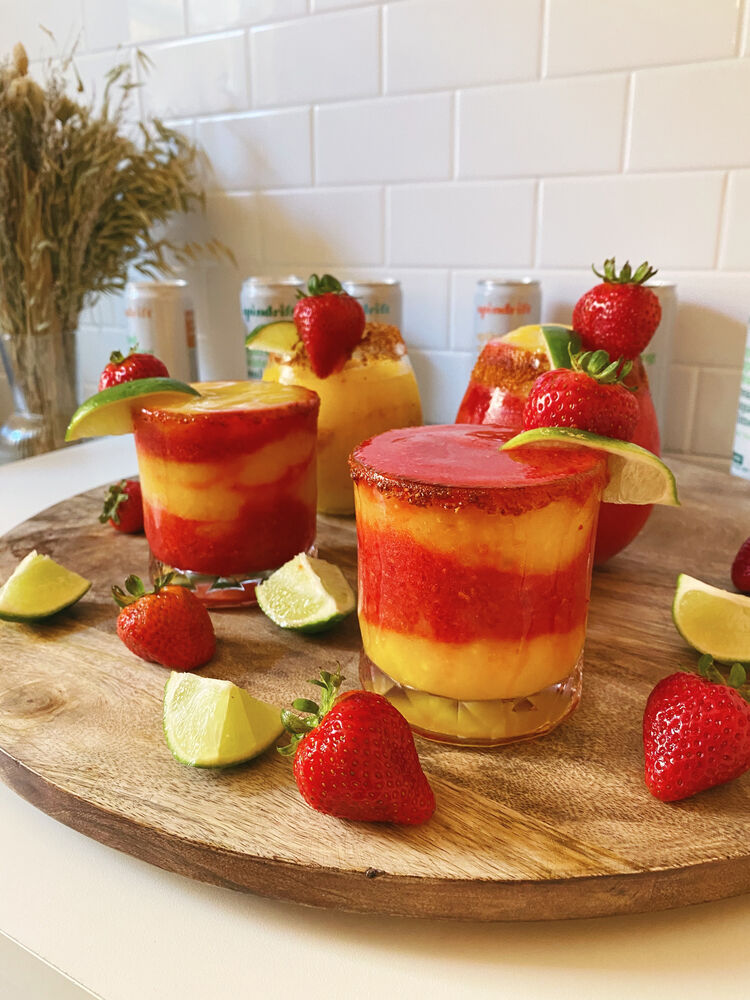 Strawberry Mango Drink Mix with Glass & Koozie - The Fancy Frog