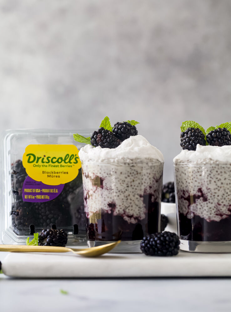 Blackberry Chia Seed Pudding Parfait Recipe The Feedfeed