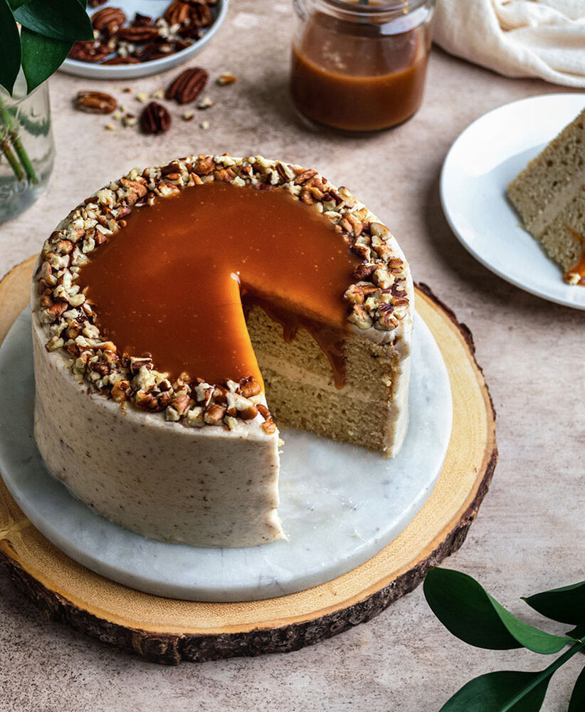 Maple Pecan Layer Cake by nourishedendeavors Quick & Easy Recipe