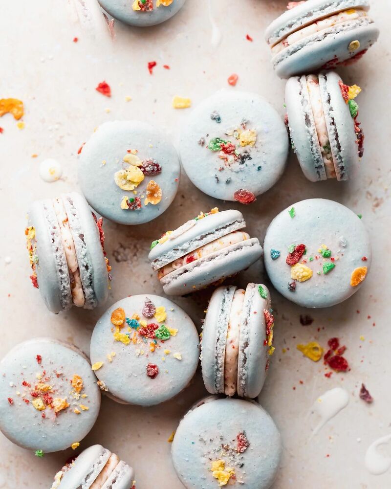 Cereal Milk Fruity Macarons Recipe | The Feedfeed