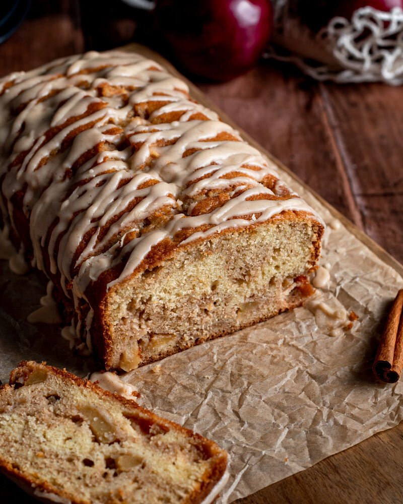 Maple Glazed Apple Loaf Cake by bakingistherapy Quick & Easy Recipe