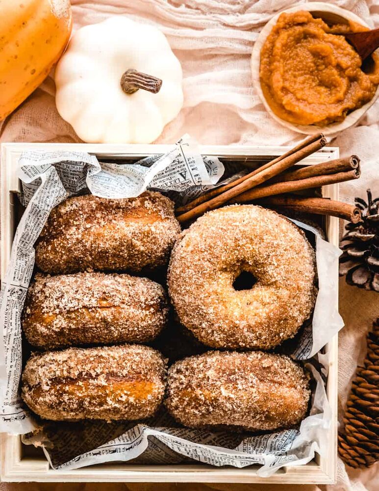 Pumpkin Cake Donuts Recipe The Feedfeed