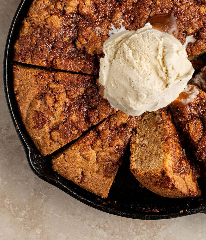 Southern Butter Pecan Skillet Cookie Recipe The Feedfeed