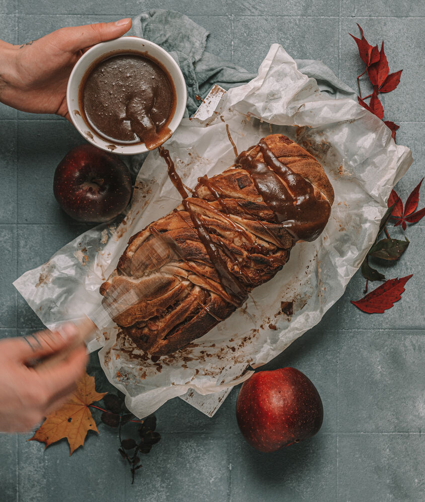 Apple Cinnamon Babka with Maple Glaze Recipe The Feedfeed