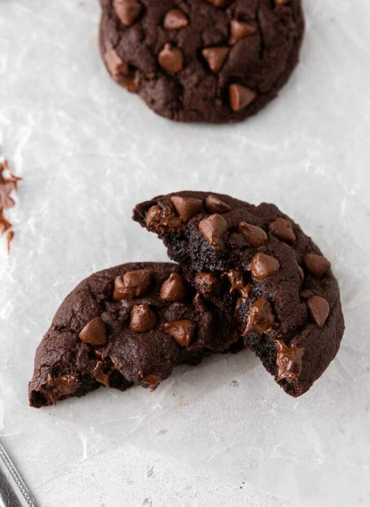Double Chocolate Cookies By Chahinez Tbt Quick Easy Recipe The