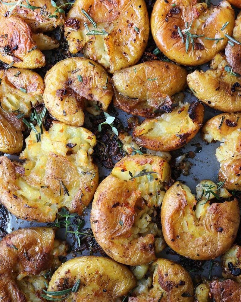 Crispy Rosemary Garlic Potatoes Recipe The Feedfeed