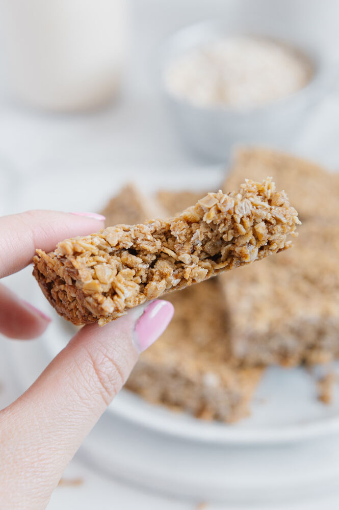 FreezerFriendly Easy Vegan Oat Bars Recipe The Feedfeed