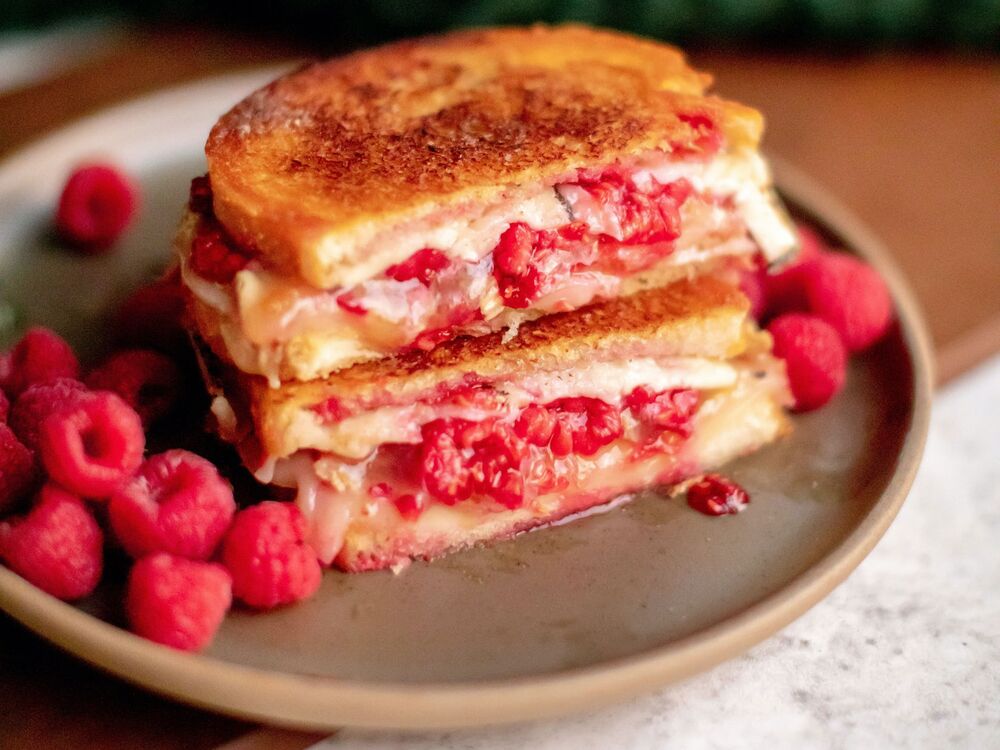 Brie & Raspberry Jam Grilled Cheese Sandwich Recipe The Feedfeed