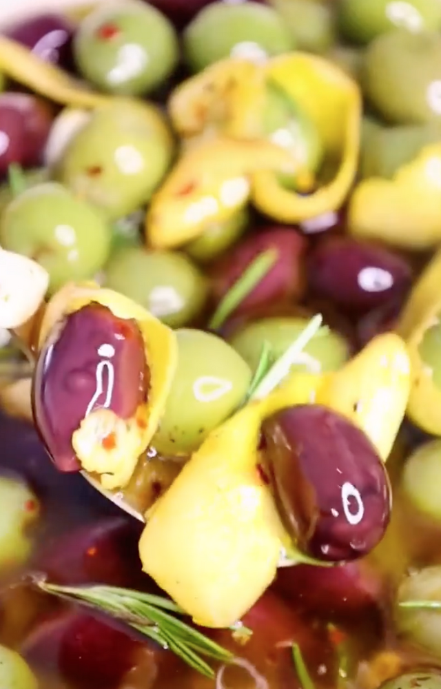 Mixed Marinated Olives Recipe The Feedfeed
