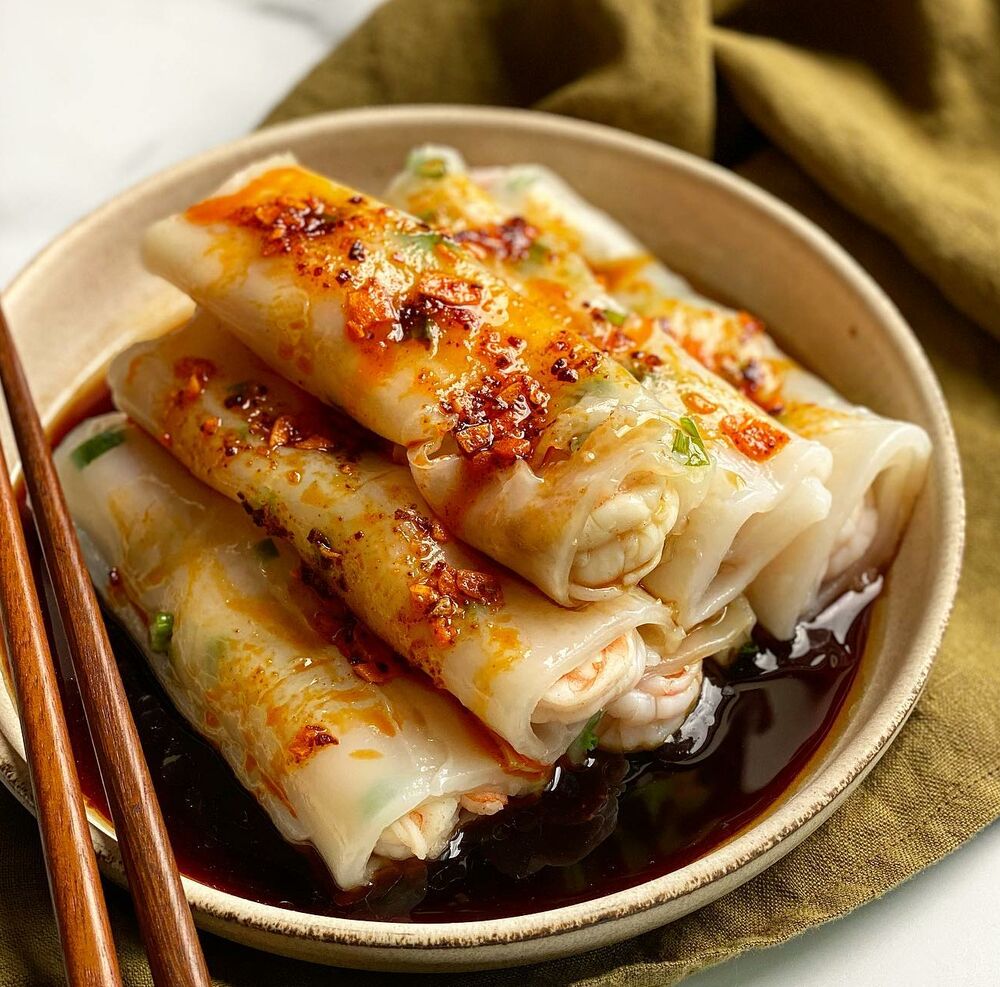 Steamed Rice Noodle Rolls Recipe The Feedfeed
