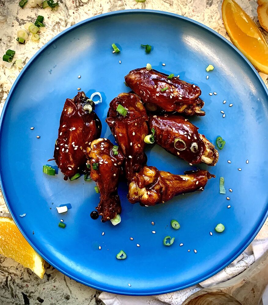 Soy-Orange Glazed Chicken Wings Recipe | The Feedfeed