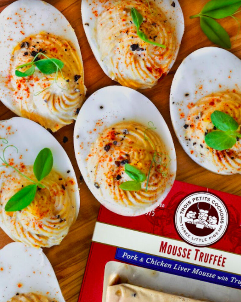 Truffle Mousse Deviled Eggs Video Recipe The Feedfeed