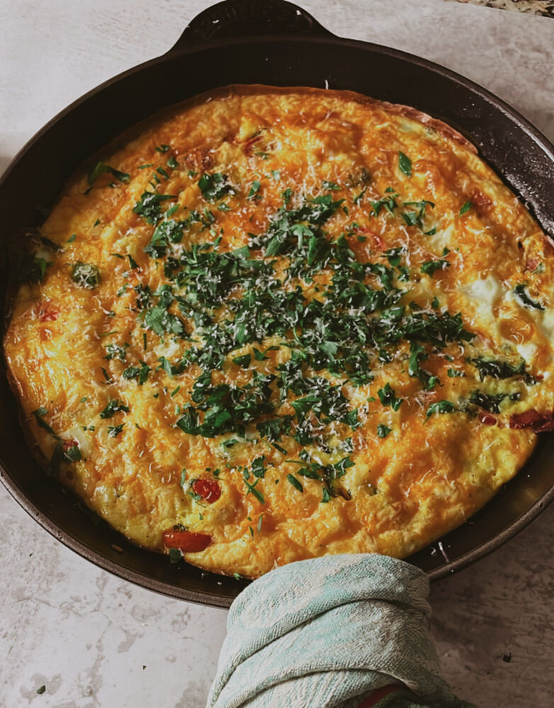 Vegetable & Bacon Frittata Recipe The Feedfeed