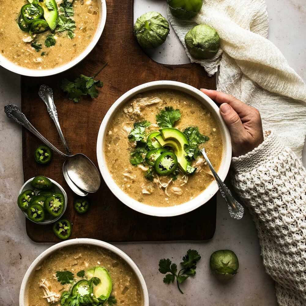 Salsa Verde Chicken Soup Recipe The Feedfeed