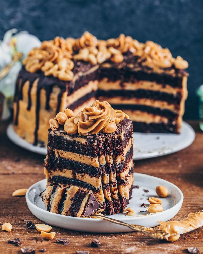 Vegan Chocolate Peanut Butter Cake Recipe The Feedfeed
