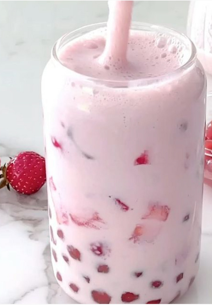 strawberry bubble tea recipe