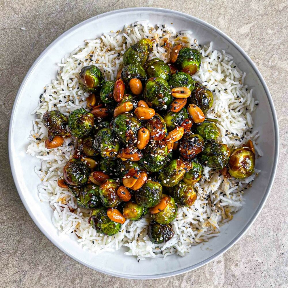 Sticky Brussels Sprouts Stir Fry Recipe The Feedfeed