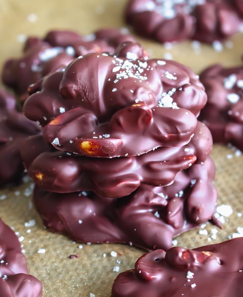 3 Ingredient Peanut Chocolate Clusters Recipe The Feedfeed
