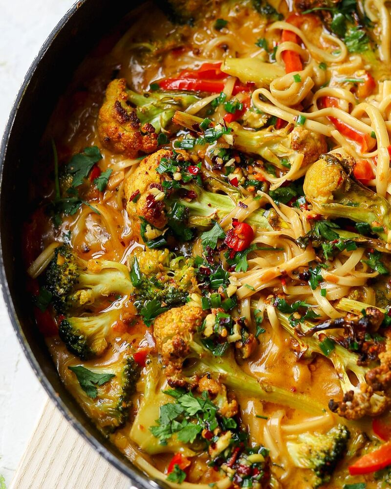 Curried Cauliflower & Noodles Soup Recipe The Feedfeed