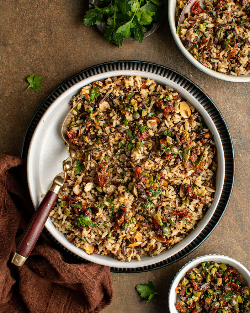 Baked Jeweled Wild Rice Recipe | The Feedfeed