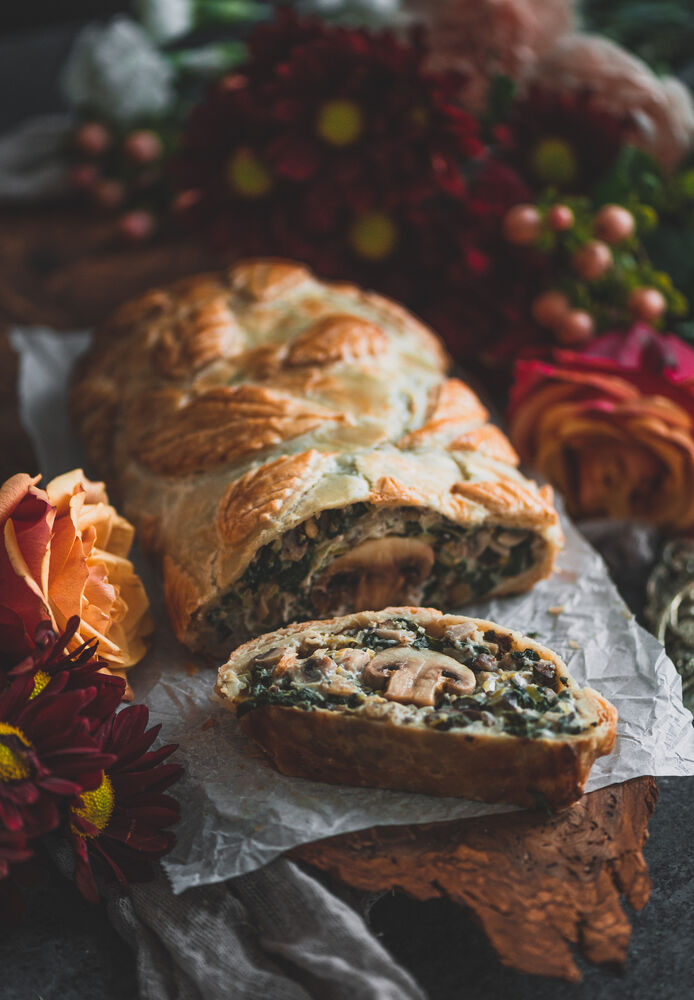 Mushroom and Chestnut Wellington by yasmeenskitchendiary | Quick & Easy