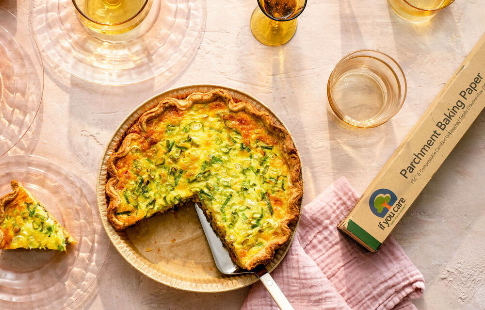 Smoked Cheddar Quiche with Caramelized Onions and Leeks Recipe The