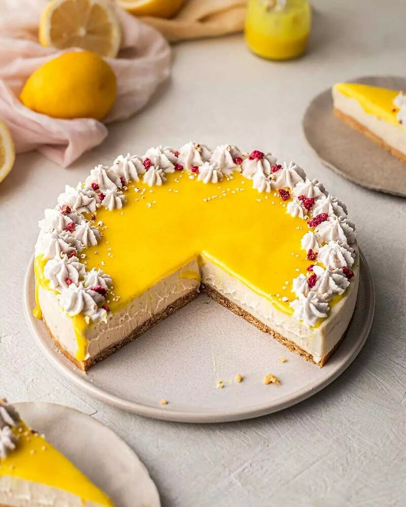 No Bake Vegan Lemon Curd Cheesecake Recipe The Feedfeed