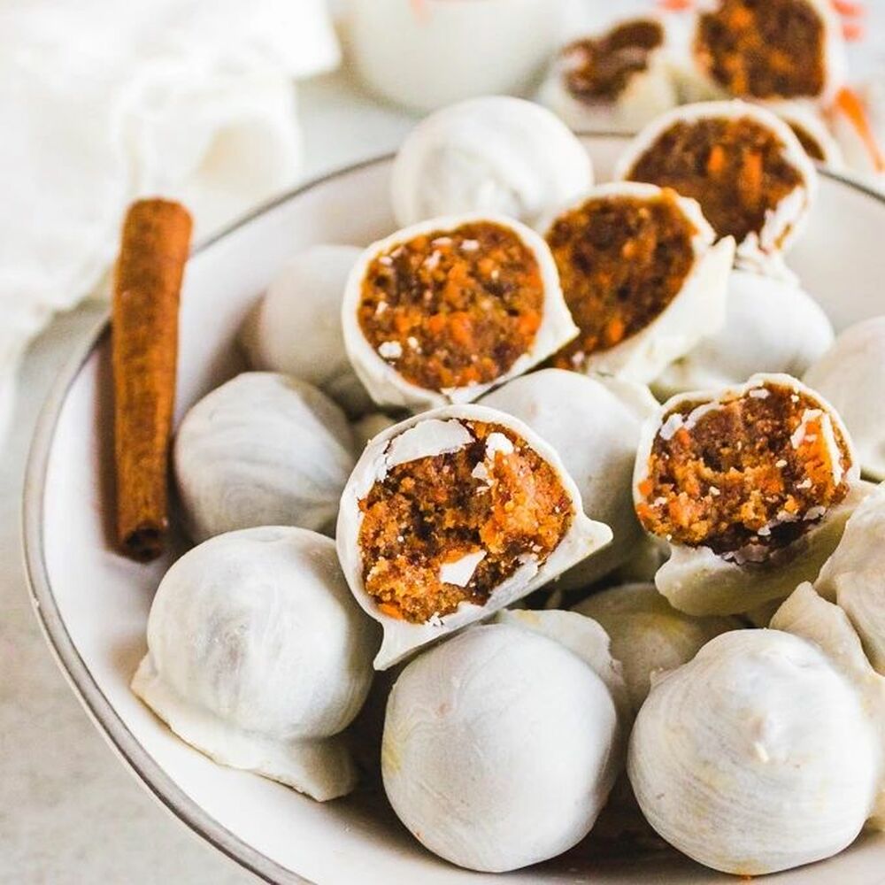 No Bake Carrot Cake Balls Recipe The Feedfeed