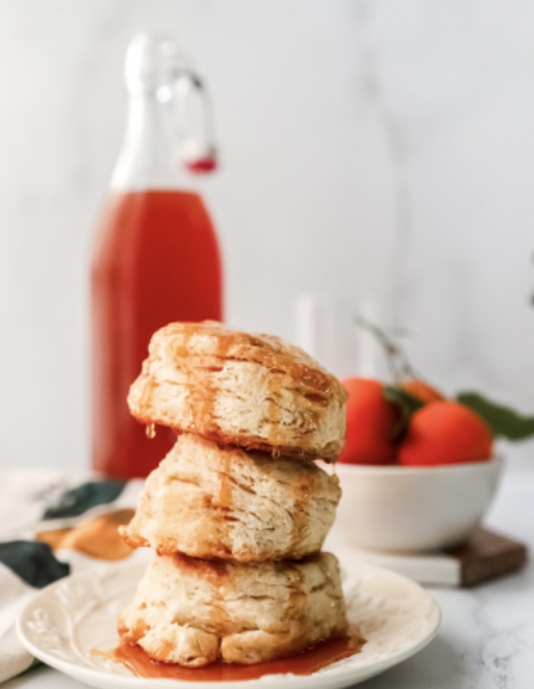 Hot Honey Biscuits Recipe | The Feedfeed